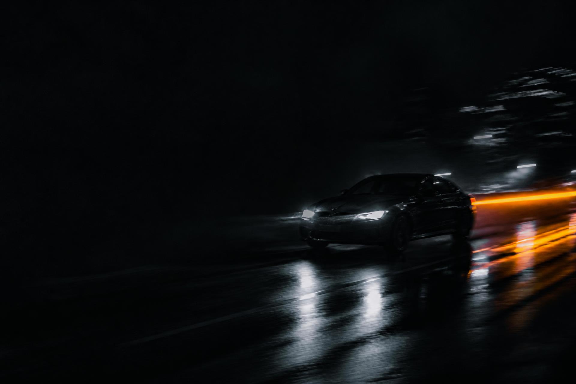 Cinematic night motion — momentum and acceleration